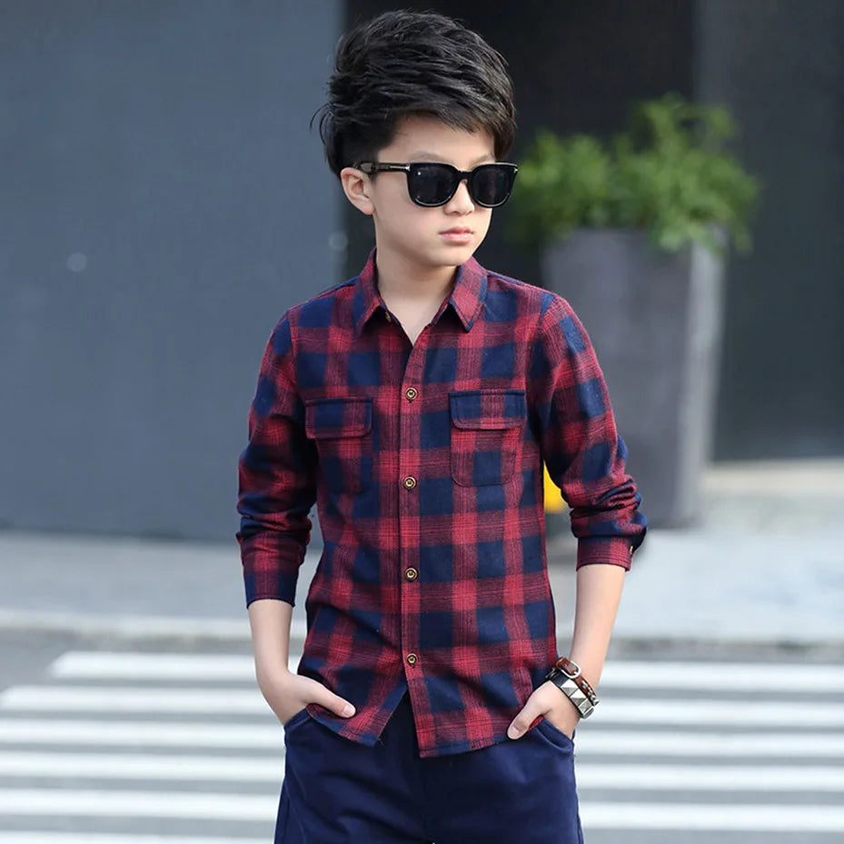 Teenage Boys Shirts School graduation Shirt for Boys Turn Down Collar Shirt For kindergarten Kids White Clothe 6 8 10 12 14 Year