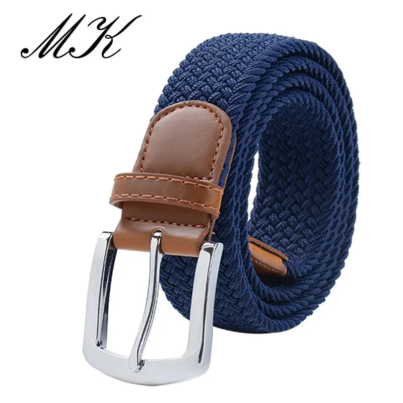 MaiKun Men's Belts for Men belt Metal Pin Buckle Elastic Men Belt Military Tactical Belt