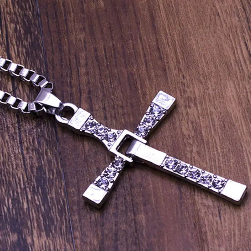 Movie Jewelry Men Classic CROSS Pendant Necklace New Male Necklaces & Pendants Fashion