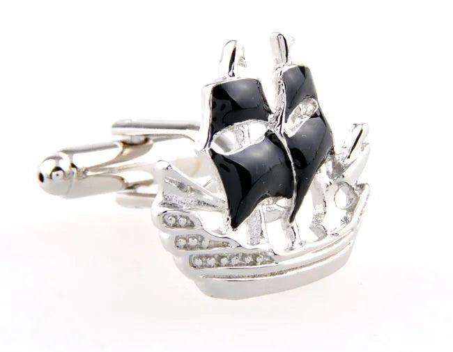 Men Jewelry Cufflinks for men's sailing ship Design cufflinks shirt cuffs gemelos Button cufflinks gift,Free Shipping