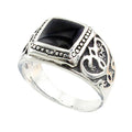 High Quality Male Rings Jewelry for Men Bohemian Style Antique Silver Plated Punk Rings for Men