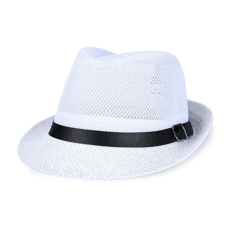 Men's summer sun hat, middle-aged and elderly, spring and summer fashion sun hat, top hat, outdoor straw hat