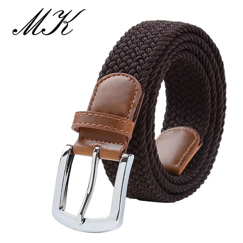 MaiKun Men's Belts for Men belt Metal Pin Buckle Elastic Men Belt Military Tactical Belt