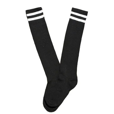 Kids Knee High Socks Cotton Long Student School Socks Girls Boys Football Striped 2 Retro Old School Sport Socks Soccer Hockey