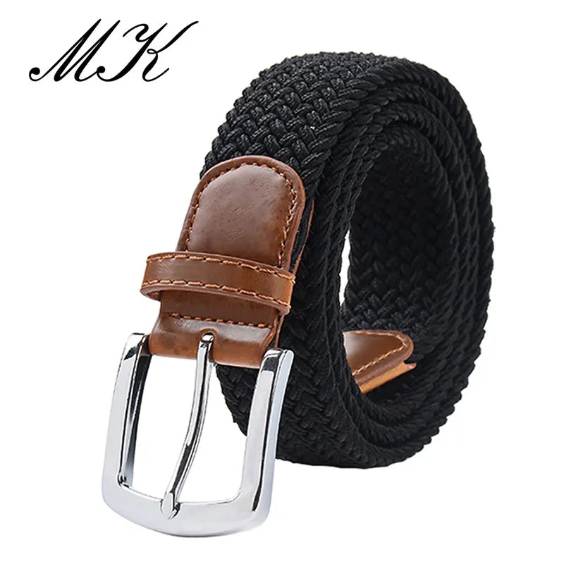 MaiKun Men's Belts for Men belt Metal Pin Buckle Elastic Men Belt Military Tactical Belt
