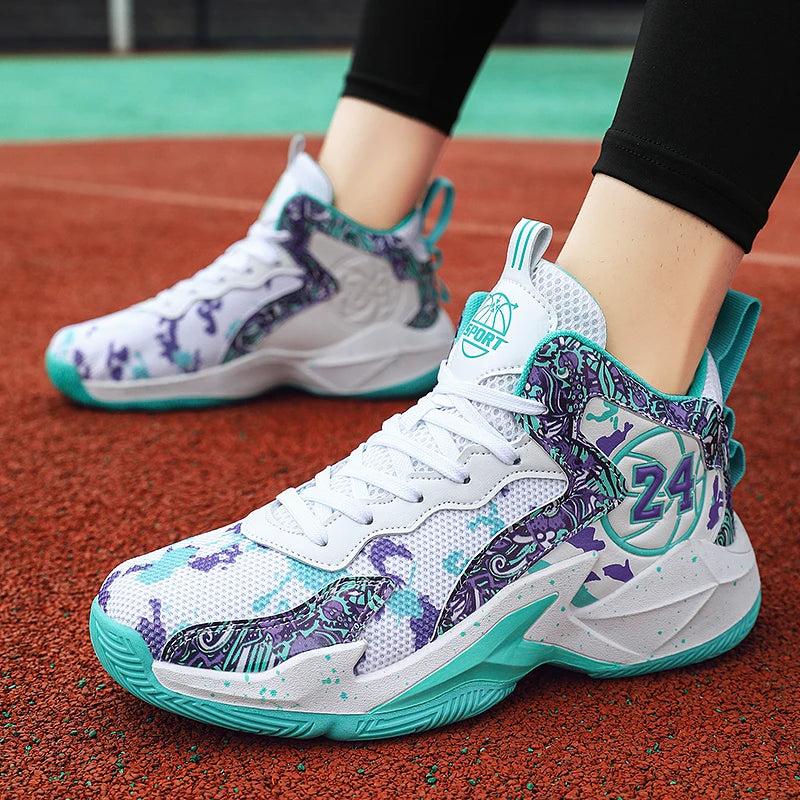 Zapatos De Baloncesto De Calidad Fashionable Style Quality Sports Shoes Trainers High Top Popular Basketball Shoes