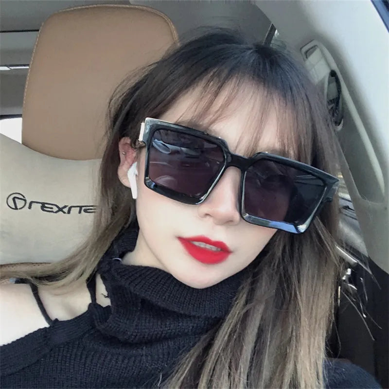 Sunglasses Square Women Sun Glasses Female Eyewear Eyeglasses Plastic Frame Clear Lens Shade Fashion Driving Sunglasses for men