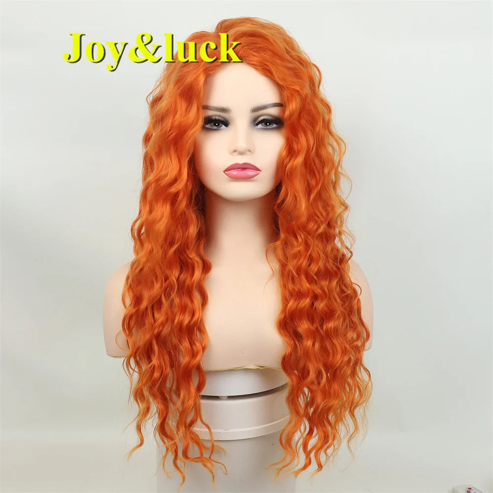 Wholesale Factory Long Women's Wigs  Lavender Silver Ombre  Natural Wavy  Dark Hair Roots Women's Synthetic Cosplay Hair Wigs