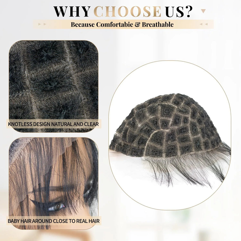 Braided Wig Cap for Sewing Crochet Braids Full Double Lace Wigs Brazilian Hair Baby Hair Crochet Wigs Caps for Women