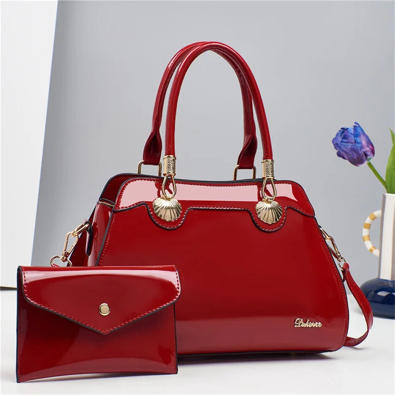 New Arrival Large Capacity Women's PU Casual Tote Bag Cross Body Style with Zipper Closure Lady's Handbag