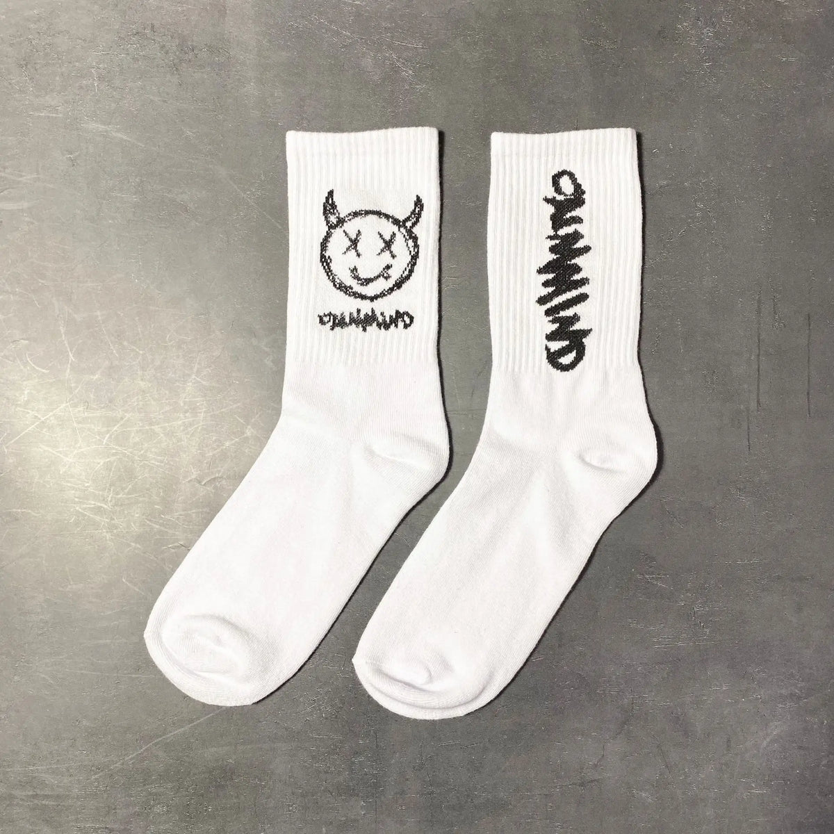 Anime Socks Men Women Couples Grimace Tall Hip hop Wild Happy Funny Street Fashion Cartoon Korean College Style Basketball Socks
