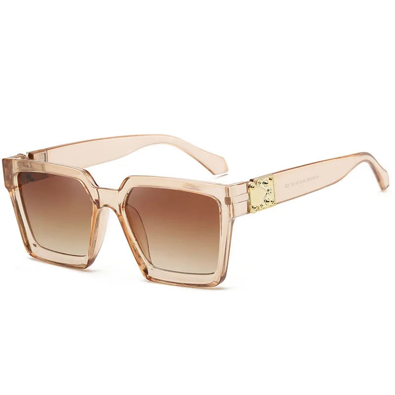 Sunglasses Square Women Sun Glasses Female Eyewear Eyeglasses Plastic Frame Clear Lens Shade Fashion Driving Sunglasses for men