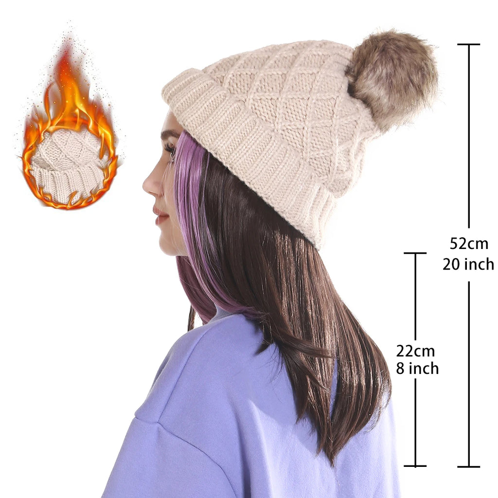 Wholesale Long Winter Hot Sale Beanie Hat Synthetic Fashion Hair 10 Inch Heat Resistant Silky Straight Wave 100% High