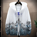 Women Basic Jackets Summer 2026 Print Colorful Oversize Print Thin Windbreaker Women Hooded Jacket Coat Zipper Woman Veste Femme
