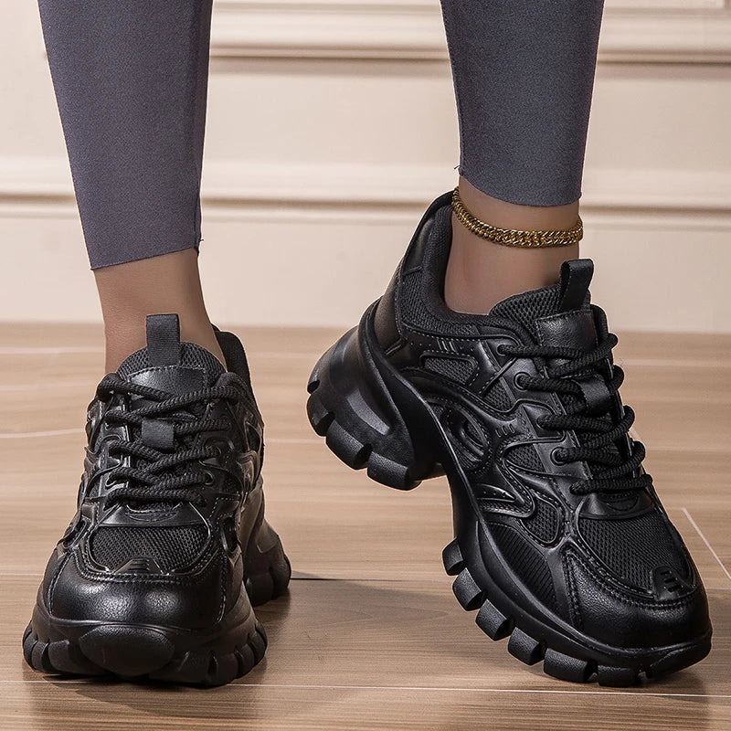 Platform Causal New Trendy  Shoes High Quality Lady Designer Fashion Chunky Sneakers for Women