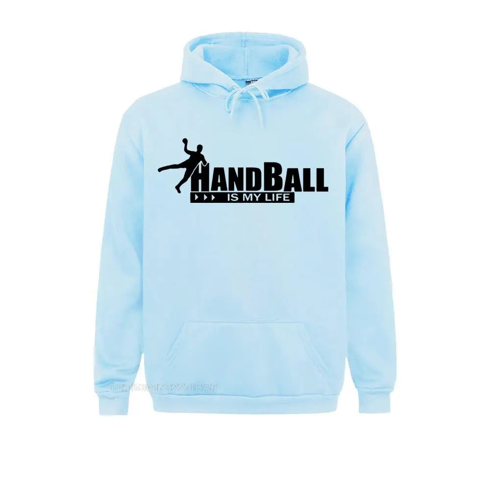 Men Handball Is My Life Creative Mens Harajuku Hoodies Sportswear Anime Casual Tshirt Camisetas Masculina