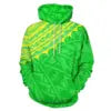 Unisex Essentials Hoodie Polynesian Tribal Tattoo Design Lime Green Men Hoodies