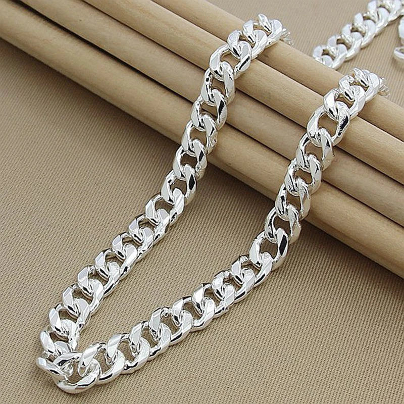 Aravant 925 Silver Jewelry Sets For Women Men Sideway Necklaces Bracelets Jewelry Gifts