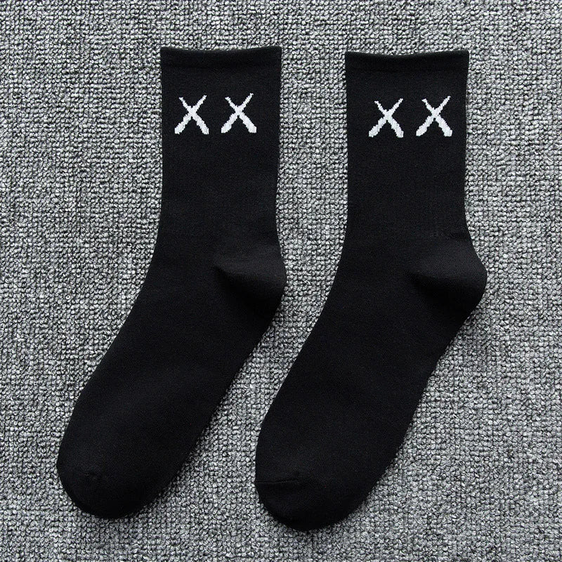 Men's Cotton Socks Large Big Plus Size 45 46 48 Business Short Socks White Classic Sox Hip Hop Meias Calcetines Hombre Male Soks