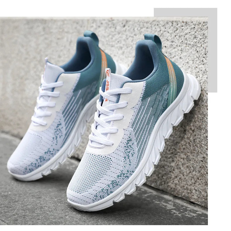 High Quality Breathable Net Shoes Durable Mens Sneakers Lace-up Running Shoes Fashion Shoes Man Shoes Cool Casual Zapatos New