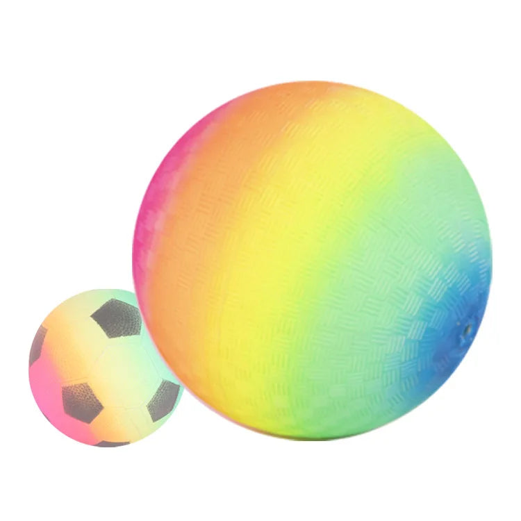 Factory Direct 15cm Rainbow Soccer Balls 6inch Rainbow Grass Balls Children's Pat Pat Playground Balls Promotional Sports Toys