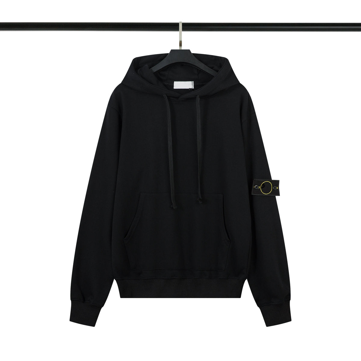 High Quality Men Heavyweight Cotton Terry Sweatshirts Badge Pullover