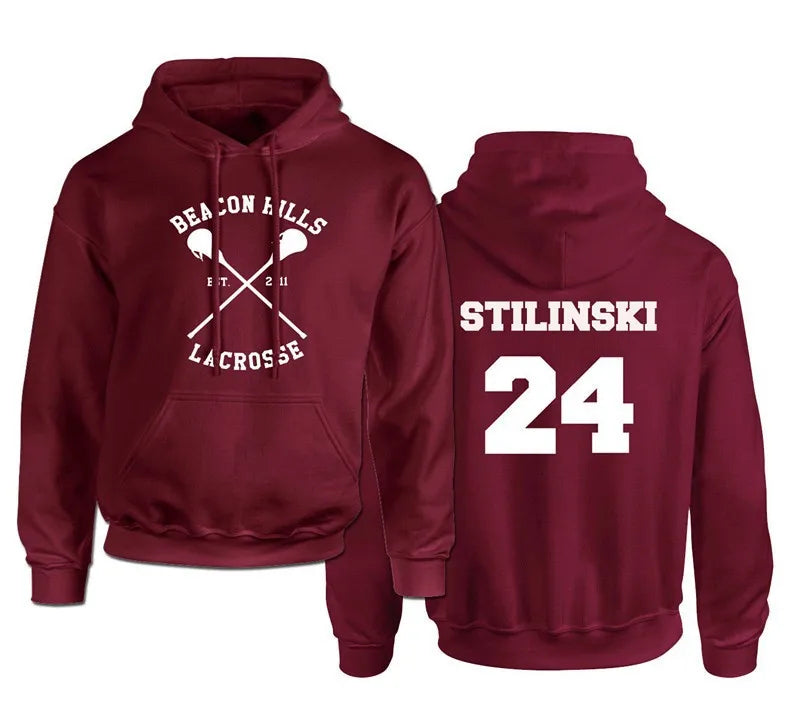 Teen Wolf Stiles Stilinski 24 Hoodies Sweatshirts Dunbar McCall Moletom Hoodie Sweatshirt Plus Size Harajuku Mens Jacket Clothes