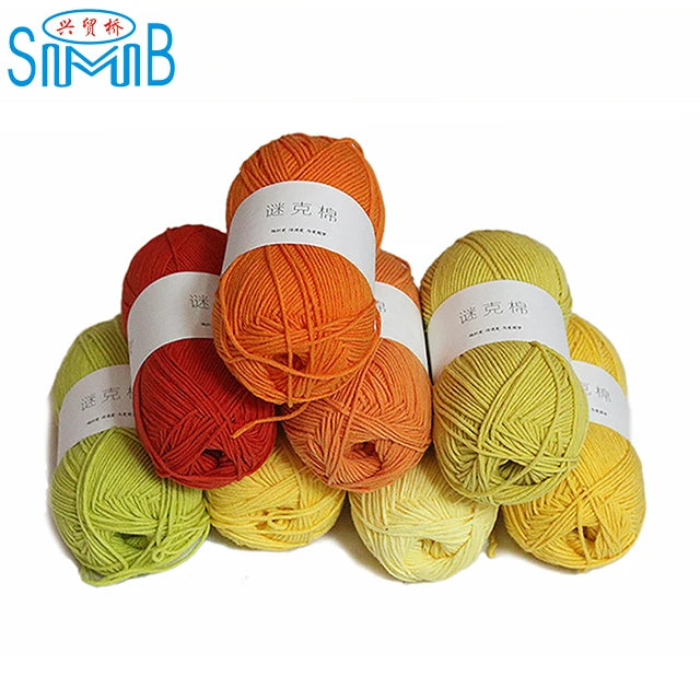 Factory Directly Supply 5ply Crochet Yarn Milk Cotton Acrylic Yarn for Baby Knitting Sweater Yarn