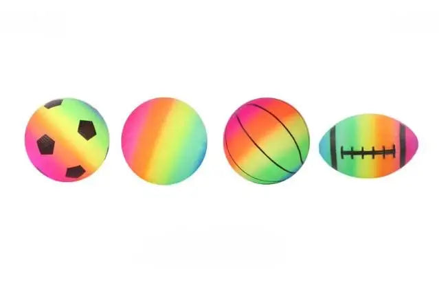 Factory Direct 15cm Rainbow Soccer Balls 6inch Rainbow Grass Balls Children's Pat Pat Playground Balls Promotional Sports Toys