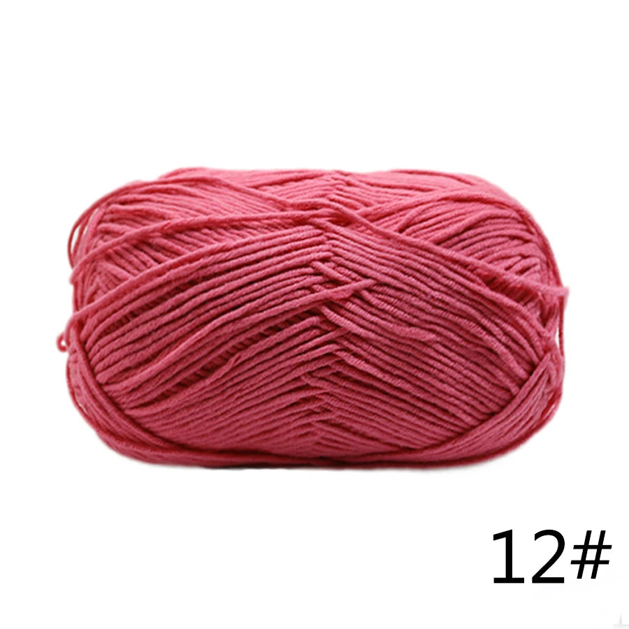 Factory Directly Supply 5ply Crochet Yarn Milk Cotton Acrylic Yarn for Baby Knitting Sweater Yarn