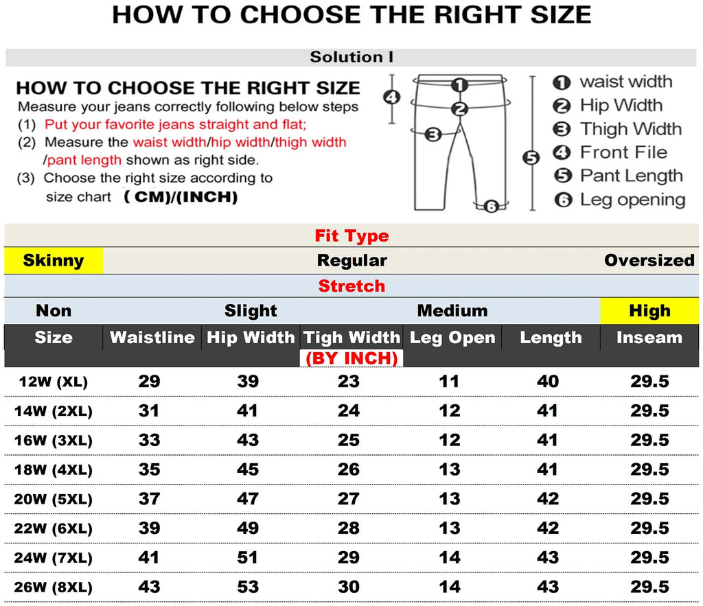 Plus Size Women Light Blue High Stretch Skinny Casual High Waist Straight Full Length Washed Denim Jeans Softener