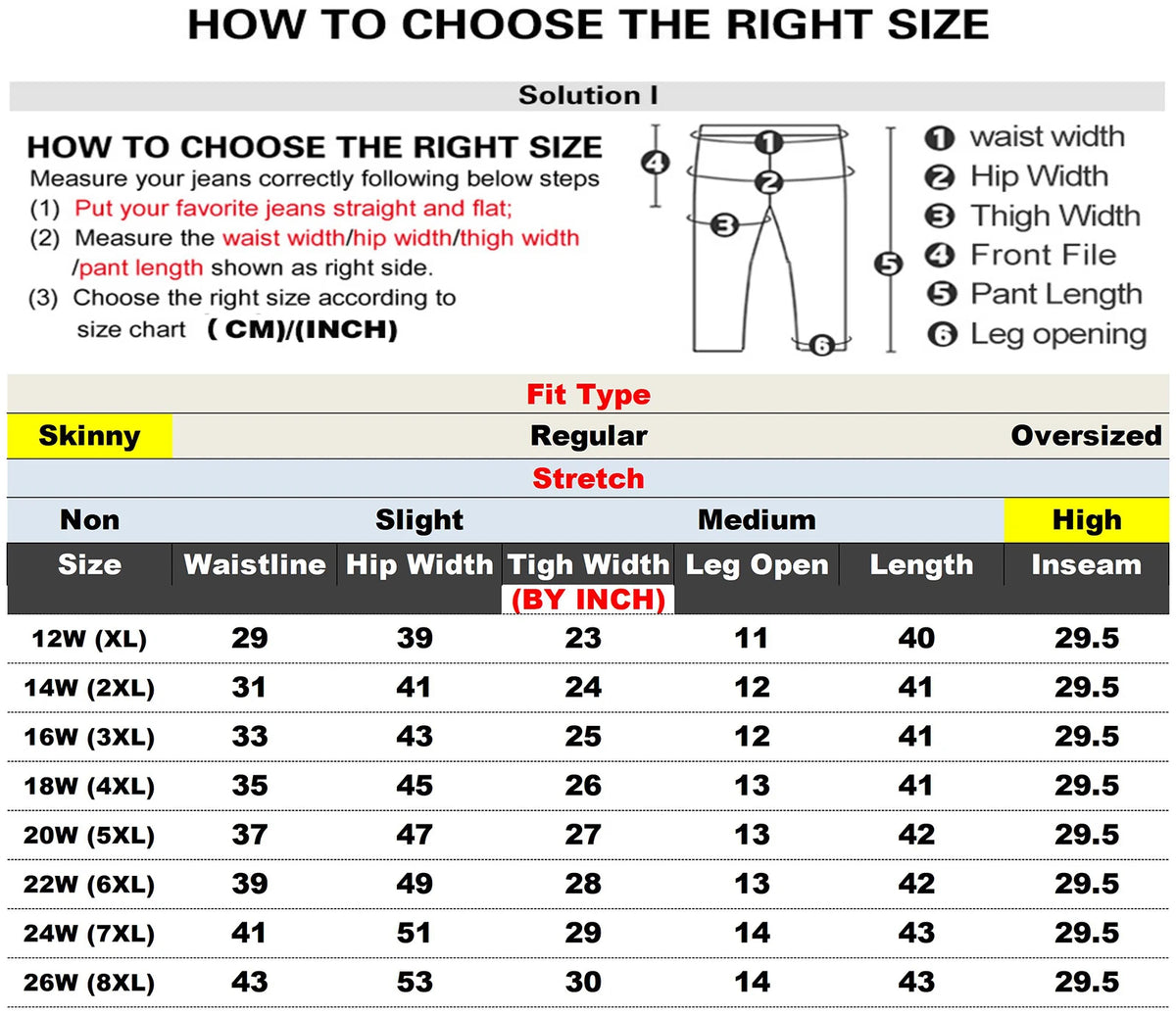 Plus Size Women Light Blue High Stretch Skinny Casual High Waist Straight Full Length Washed Denim Jeans Softener