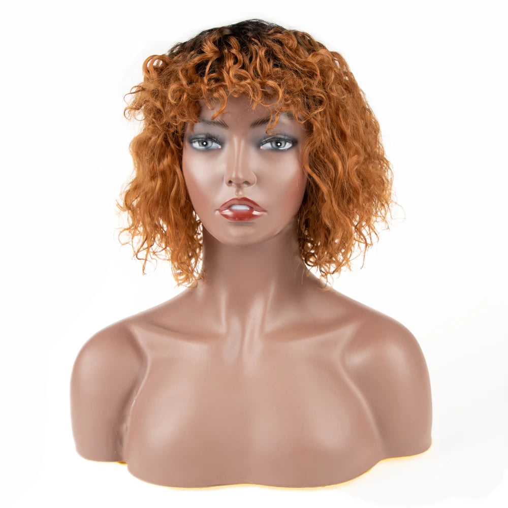 Afro Kinky Curly Wig Sleek Wholesale Factory Supplier High Temperature Heat Resistant Cosplay Kinky Curl Synthetic Hair Wigs