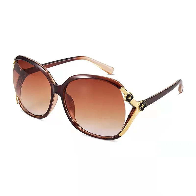 glasses 2021sunglasses women fashion big frame trend rose decorative glasses