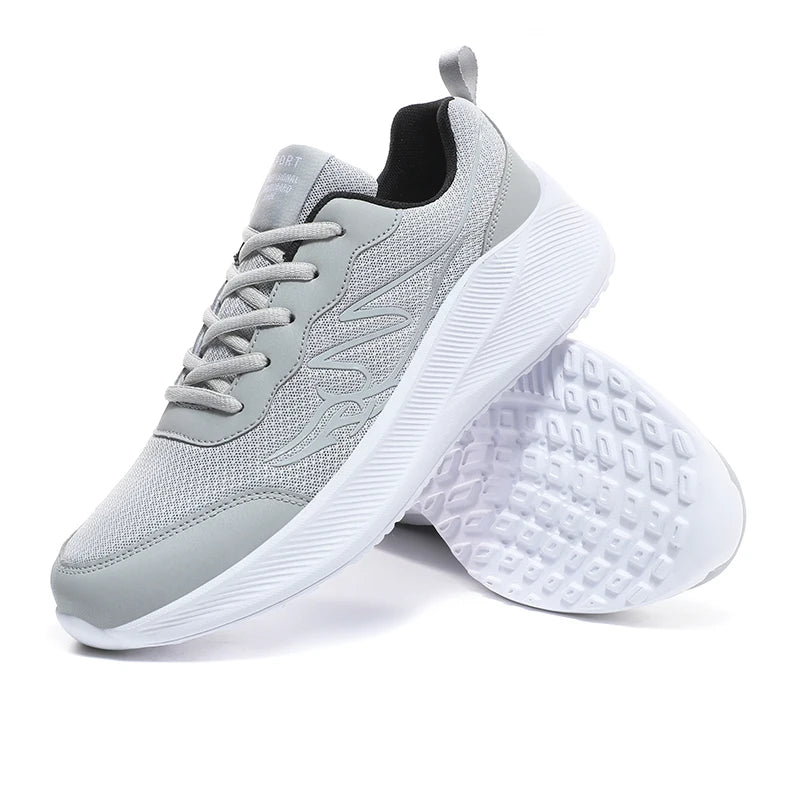 Wholesale Large Size Men's Fashion Running Shoes Breathable Mesh Upper Lightweight EVA Sole Soft Spring Summer Walking Style