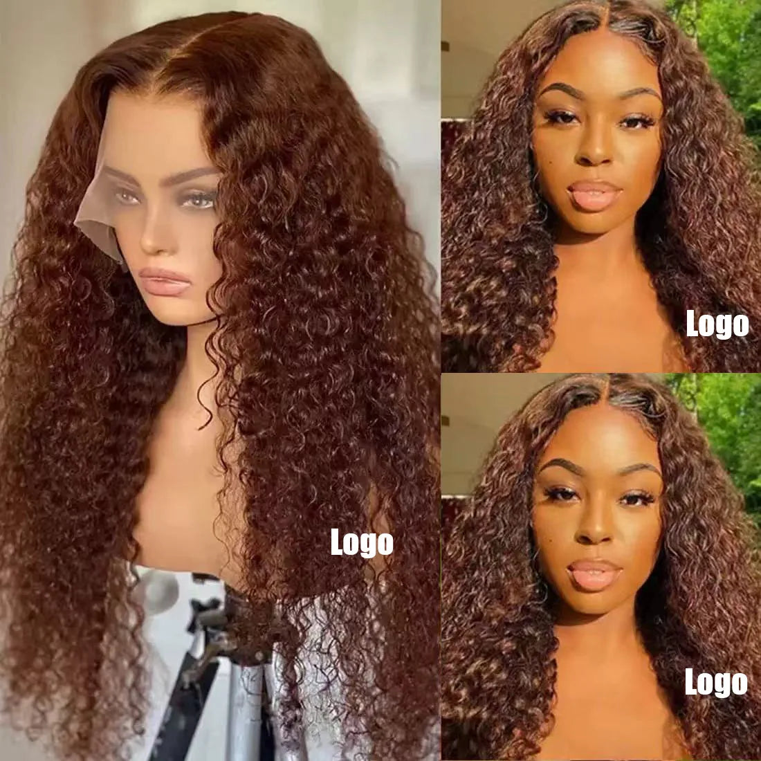 Hot Sale  in Front  Lace 13*4 Wig Black Piano Long Little Curly Hair Fashion Women wigs in Africa and America Selling