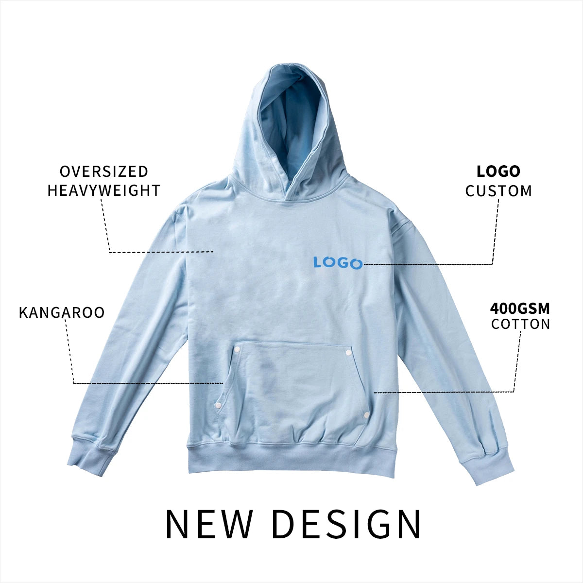 Men Hoodies Fit Drop Shoulder Blank Men's Hoodie Sweatshirts