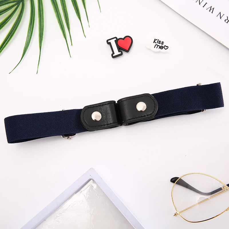 Womans Belt  Buckle-Free Waist Jeans Pants No Buckle Stretch Elastic Waist Belts for Men Women Invisible Belt DropShipping