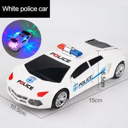 1-3 Children's Music Electric Rotary Universal Police Car Colorful Lights Toy Car