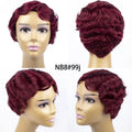 Brazilian Short Pixie Cut Wig Human Hair Wigs Really Cute Finger Waves Hairstyles for Black Women Full Machine Made Wigs
