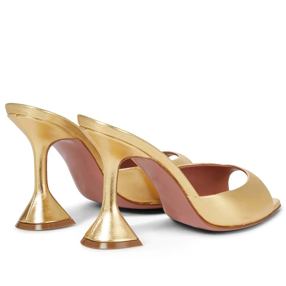 High Quality Pointed Toe Shoes Ladies High Heel Mules Womens Heels Heeled Sandals