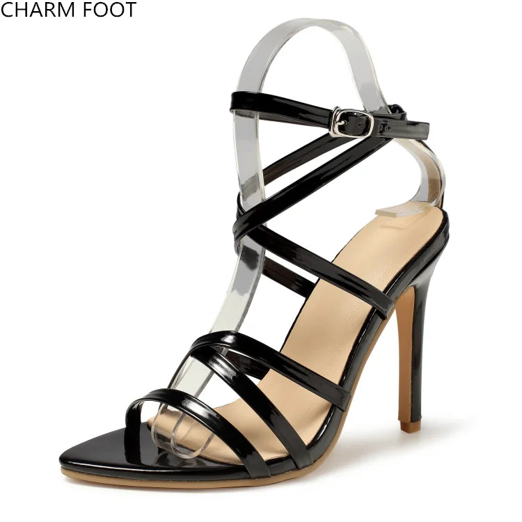2020 Stylish Summer Yellow Party Open Toe High Heels Sandals