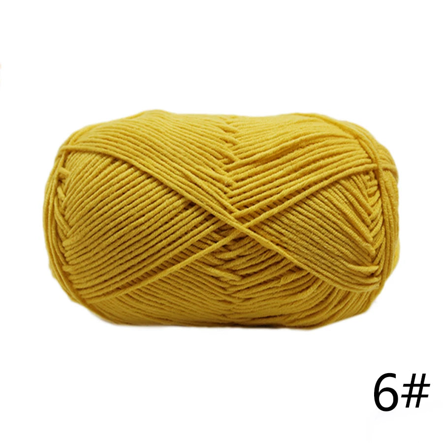 Factory Directly Supply 5ply Crochet Yarn Milk Cotton Acrylic Yarn for Baby Knitting Sweater Yarn