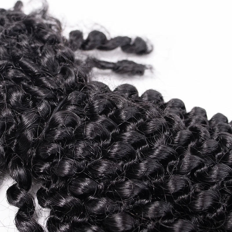 Jiffy Afro Kinky Human Hair Bulk for Braiding Micro Twist Hair Locs Extensions Natural Black Human Hair Cheveux Humains