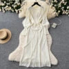 2025 Women's Casual Two-Piece Set: Turn-Down Collar Long-Sleeved Sweater & Wide-Leg Pants