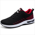 Men's Court Sneakers Sports Casual Flat Shoes for Cushion Breathable Lightweight Plastic Outsole Flying Woven Fabric Upper for