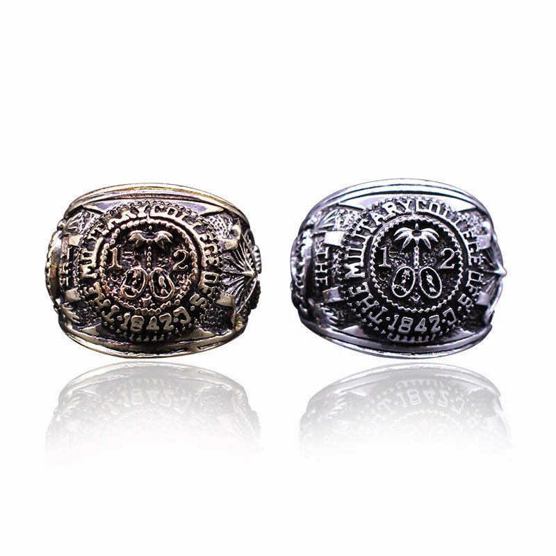 2020 Fashion Domineering Men's Ring Classic Movie Series Jewelry Retro Zinc Alloy Bronze Punk Engraved Metal Jewelry Gift