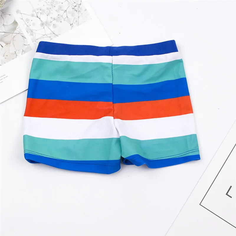 Striped Print Boy Kids Trunks 2026 Children Swimsuit Boys Short Swimwear Short Swimming Trunk Summer Bathing Suit A136