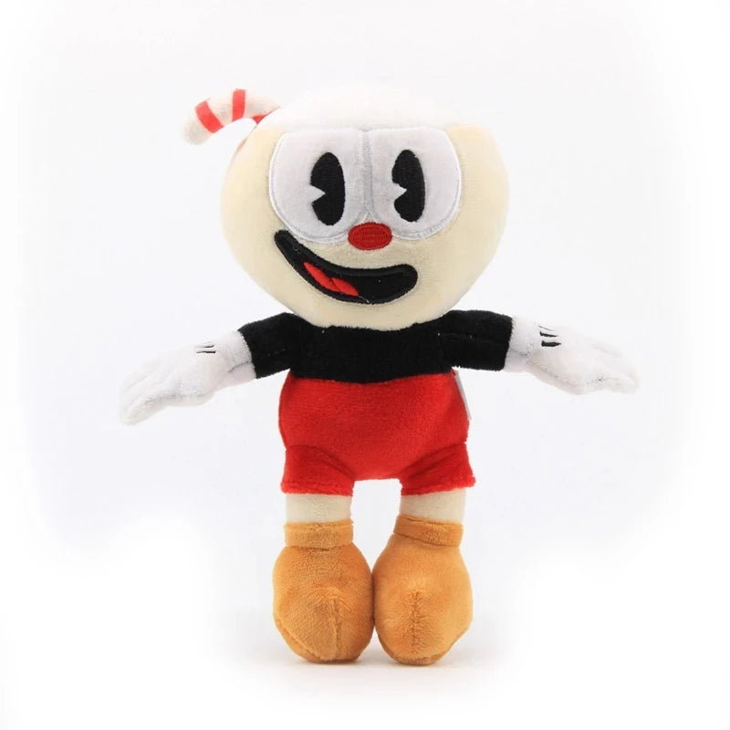 Drop Shipping  Cuphead Mugman Plush Toy Stuffed Toys