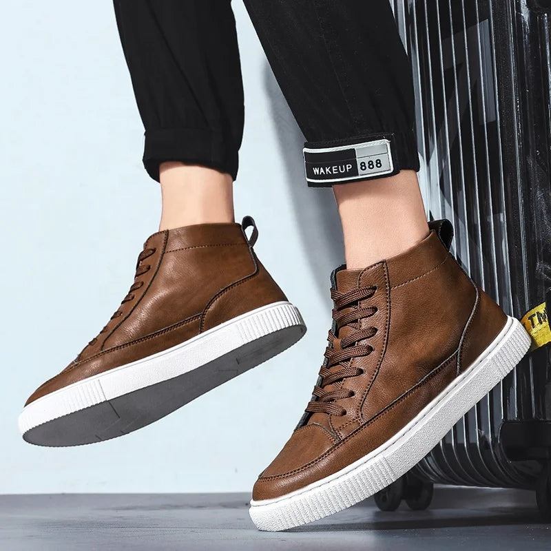 Winter Outdoor Casual Sports Boots High Top Men Sneakers Man Buckled Shoe Custom Sneakers Shoes for Men